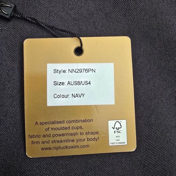 NipTuck Navy Blue One-Piece Swimsuit - Picture 7 of 8